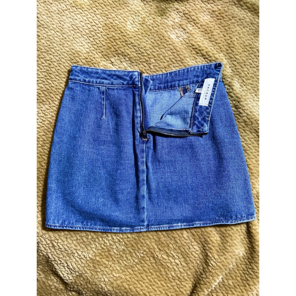 Pacsun Blue Jean Skirt, Size S (25), Mini Skirt - Picture 4 of 6